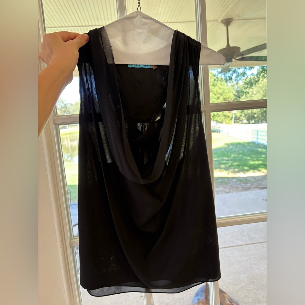 Alice + Olivia Classic Black Top